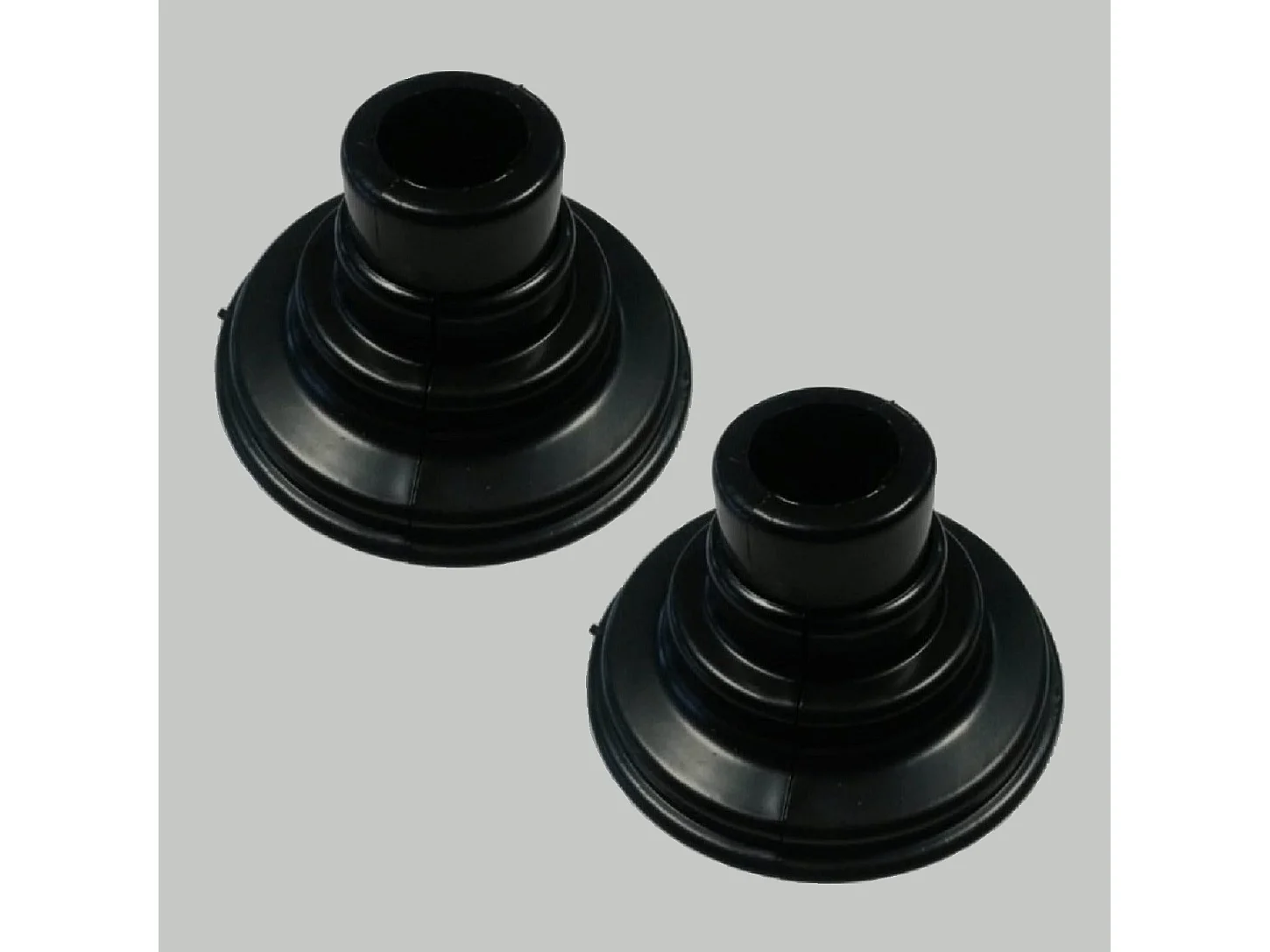 Lot de 2 caches tuyaux muraux sèche-serviettes noir mat