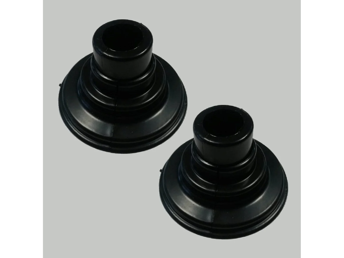 Lot de 2 caches tuyaux muraux sèche-serviettes noir mat