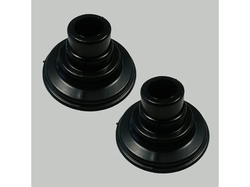 Lot de 2 caches tuyaux muraux sèche-serviettes noir mat