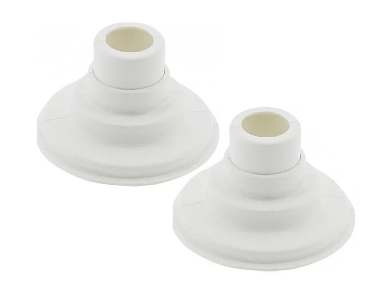 Lot de 2 caches tuyaux muraux sèche-serviettes blancs