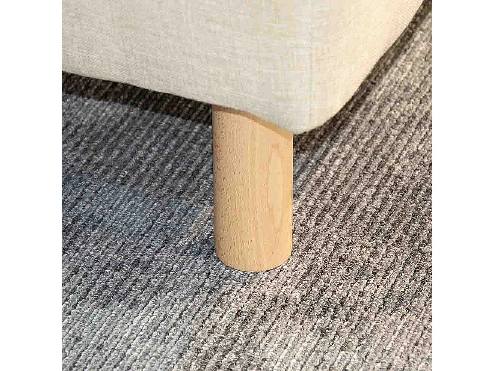 BELLECOUR LITERIE | Jeu de pieds de lit cylindriques en bois Hauteur 30 cm (lot de 4)