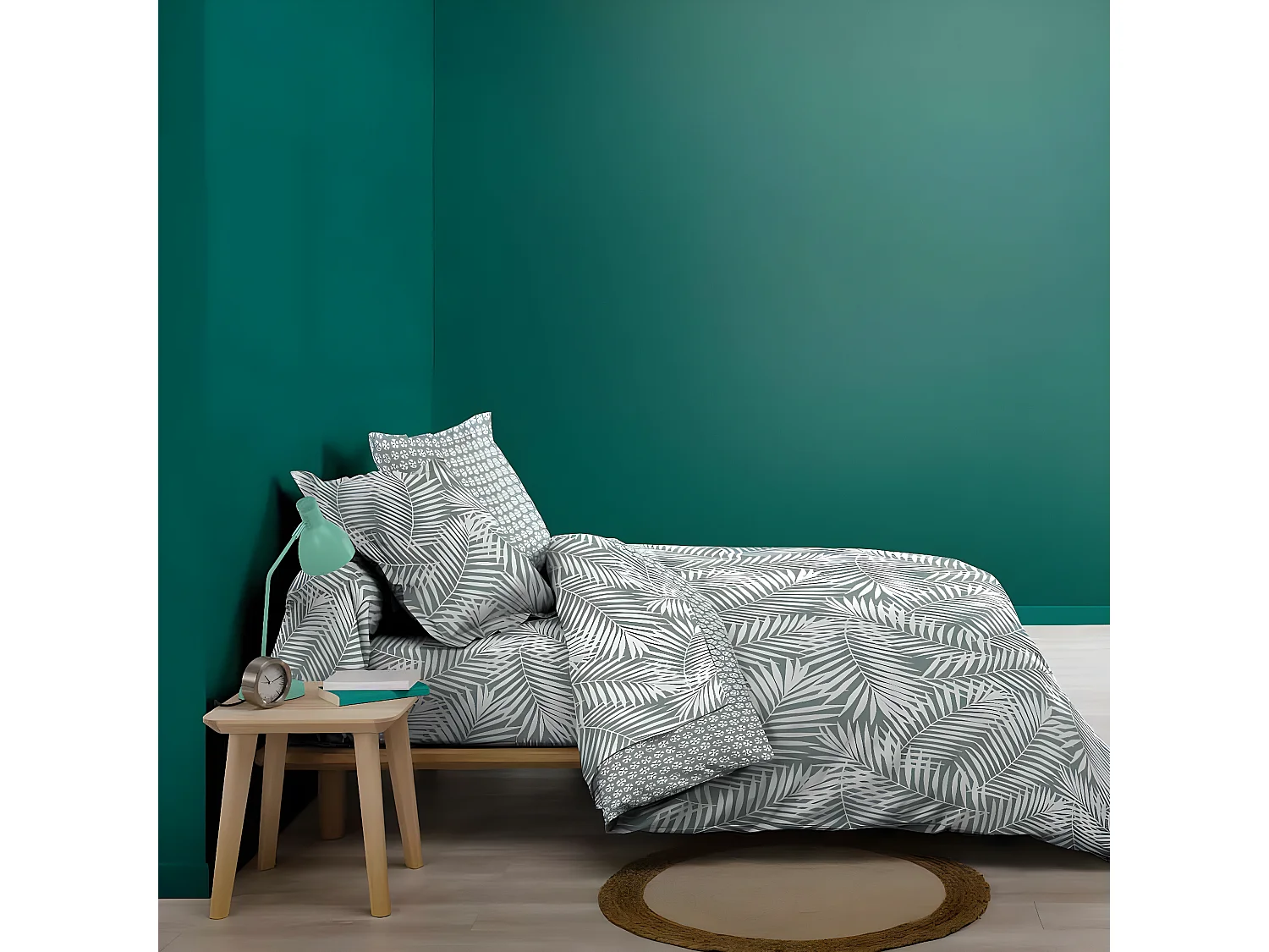 Taie d'Oreiller en Coton "Botania" 50x70cm Sauge