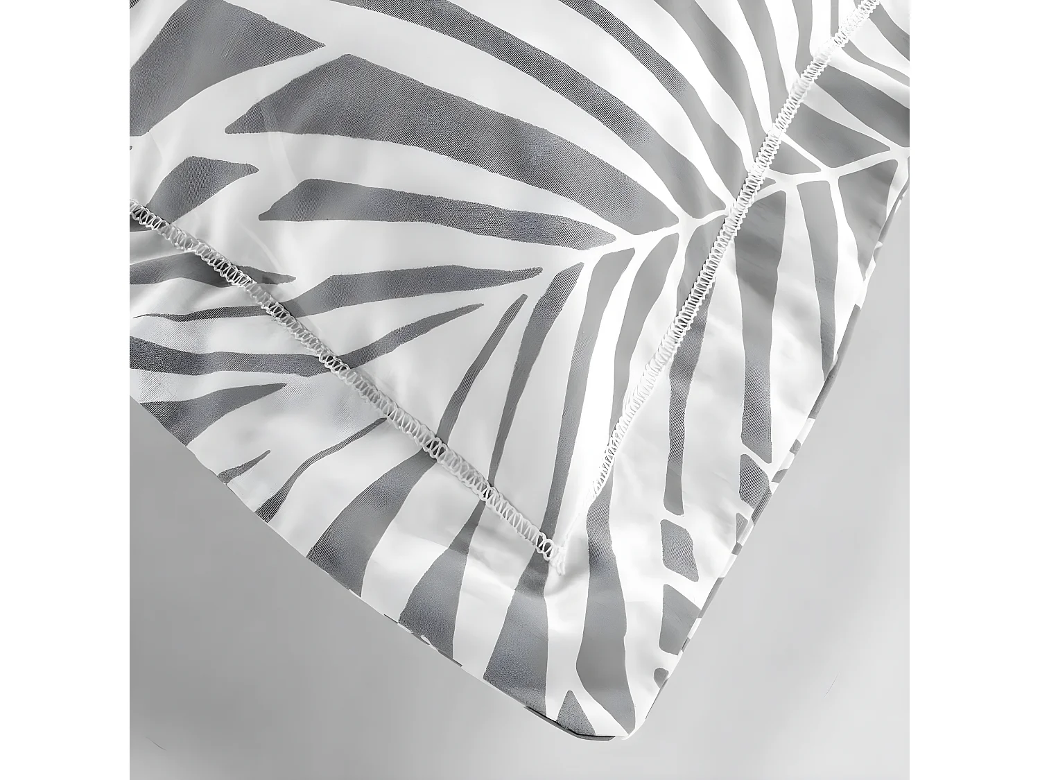 Taie d'Oreiller en Coton "Botania" 50x70cm Gris