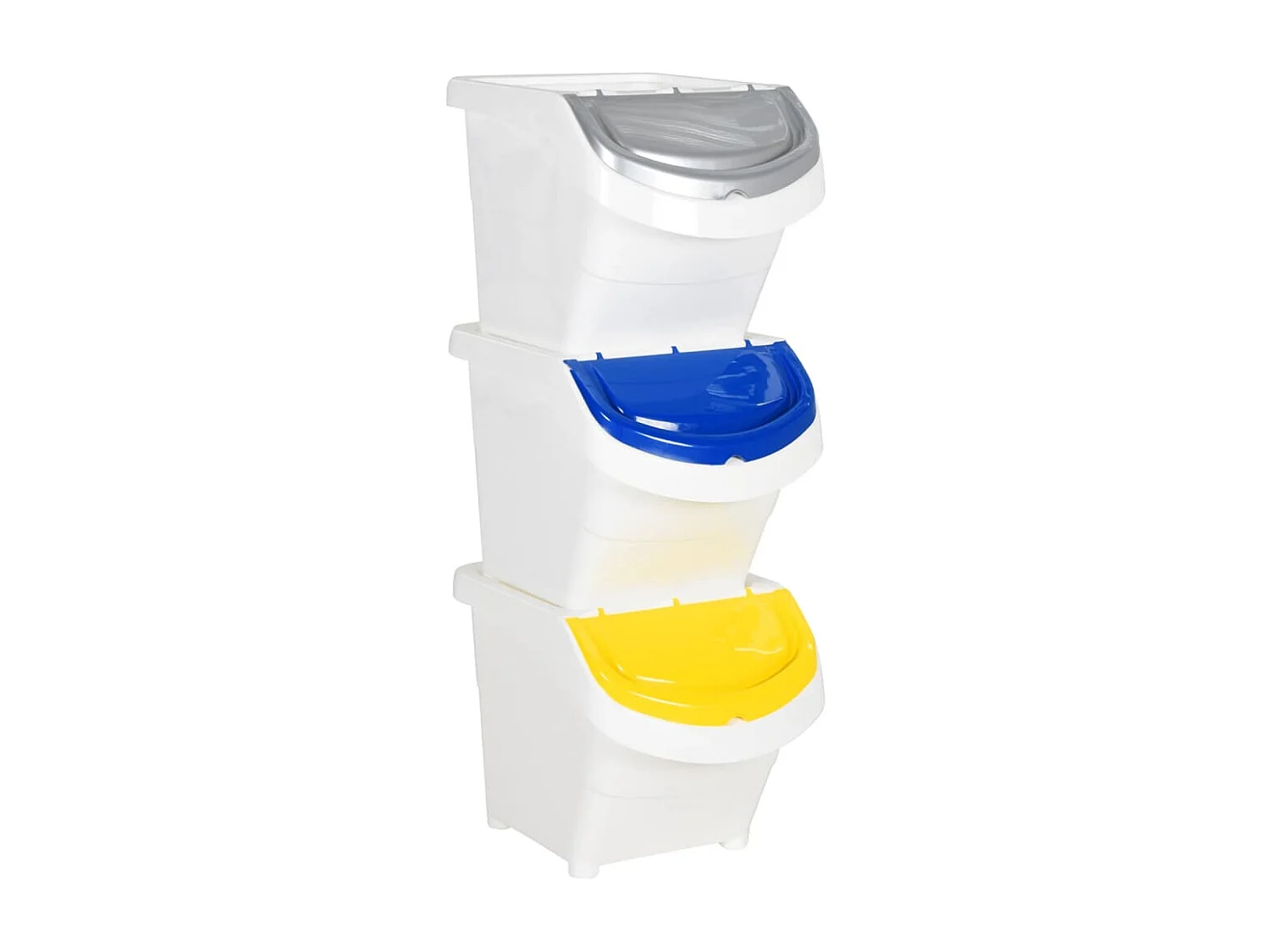 Poubelles empilables avec couvercles blanche 43.5 x 31 x 32.5 cm 02_0006114