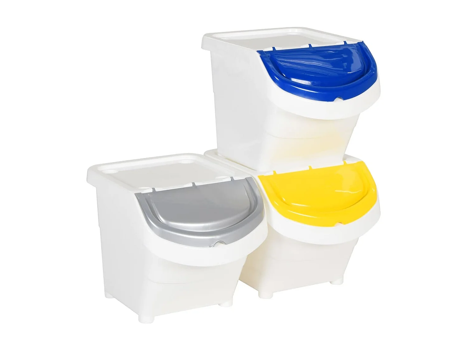 Poubelles empilables avec couvercles blanche 43.5 x 31 x 32.5 cm 02_0006114