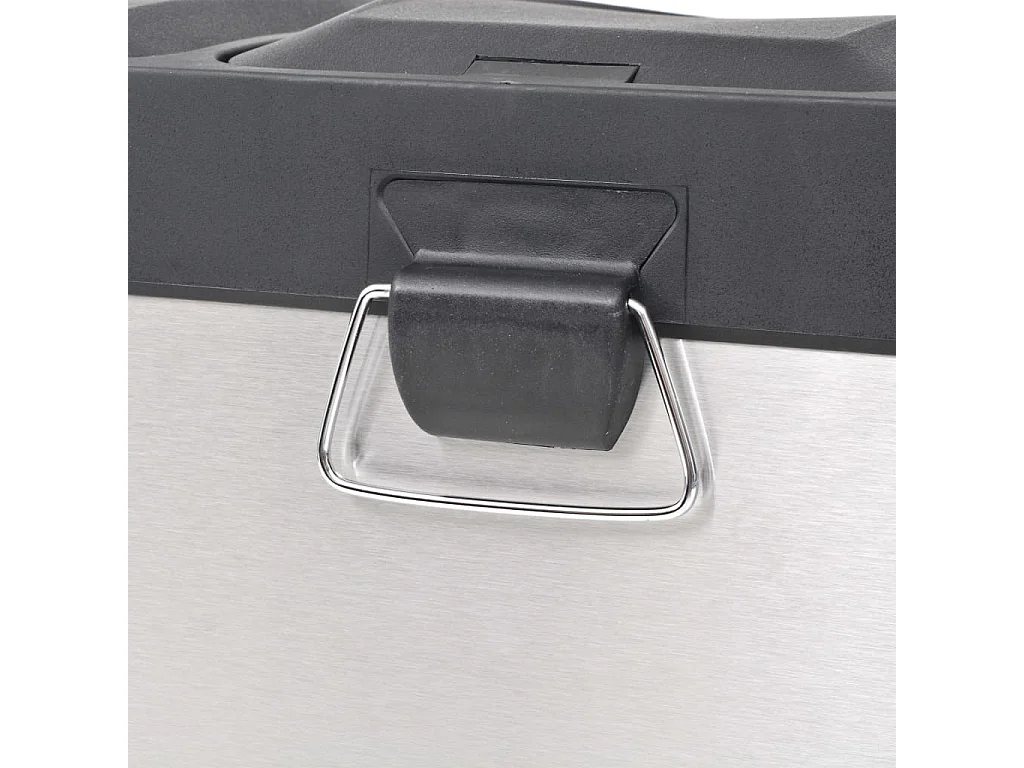 Poubelle à ordures acier argenté 60.5 x 34 x 56.5 cm 02_0006098