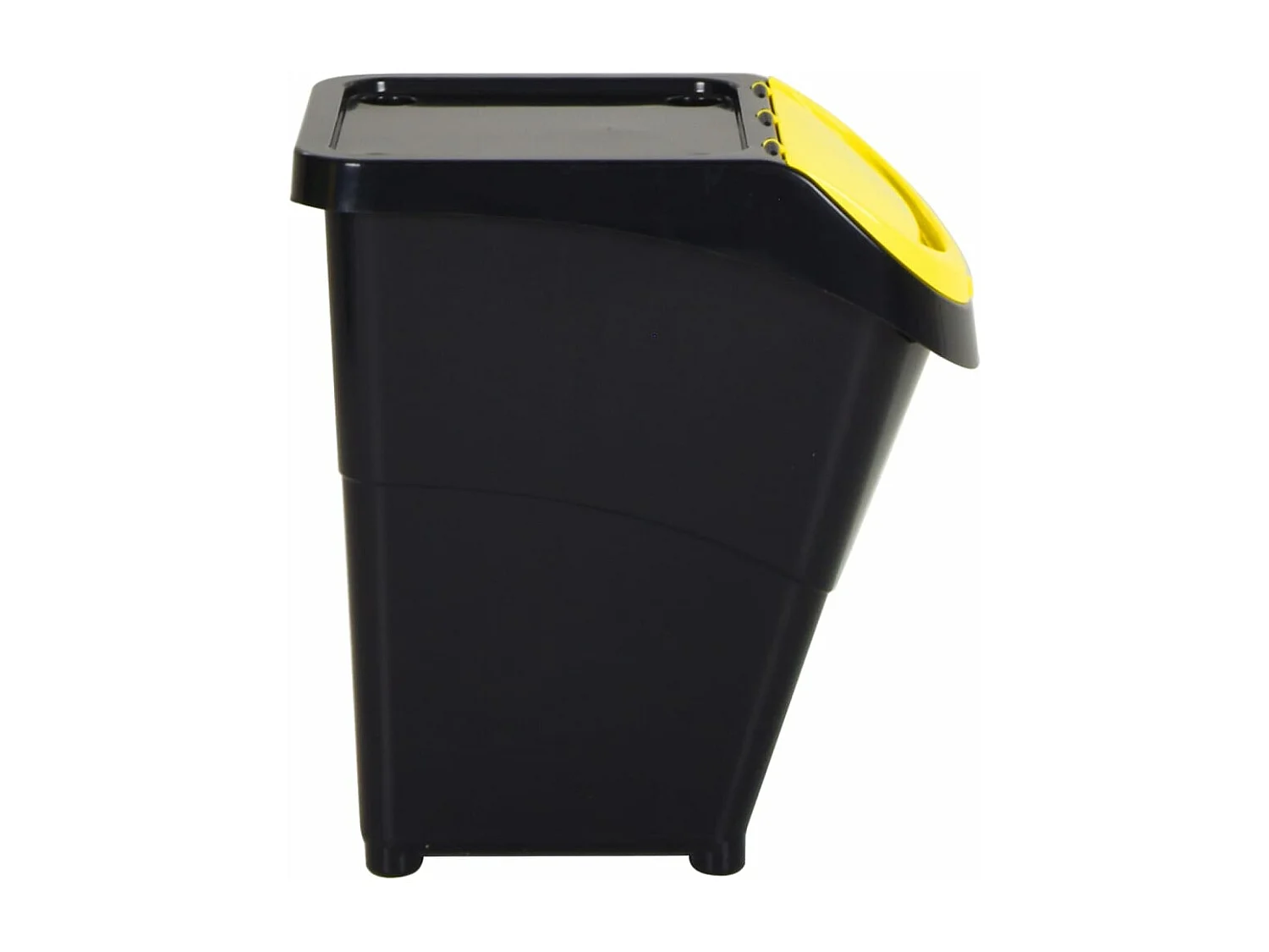 Papeleras apilables con tapa 3 piezas pp 120 litros negro 02_0006089