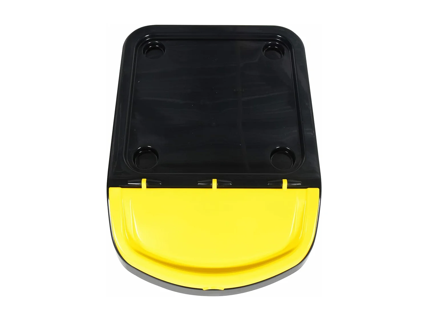 Papeleras apilables con tapa 3 piezas pp 120 litros negro 02_0006089