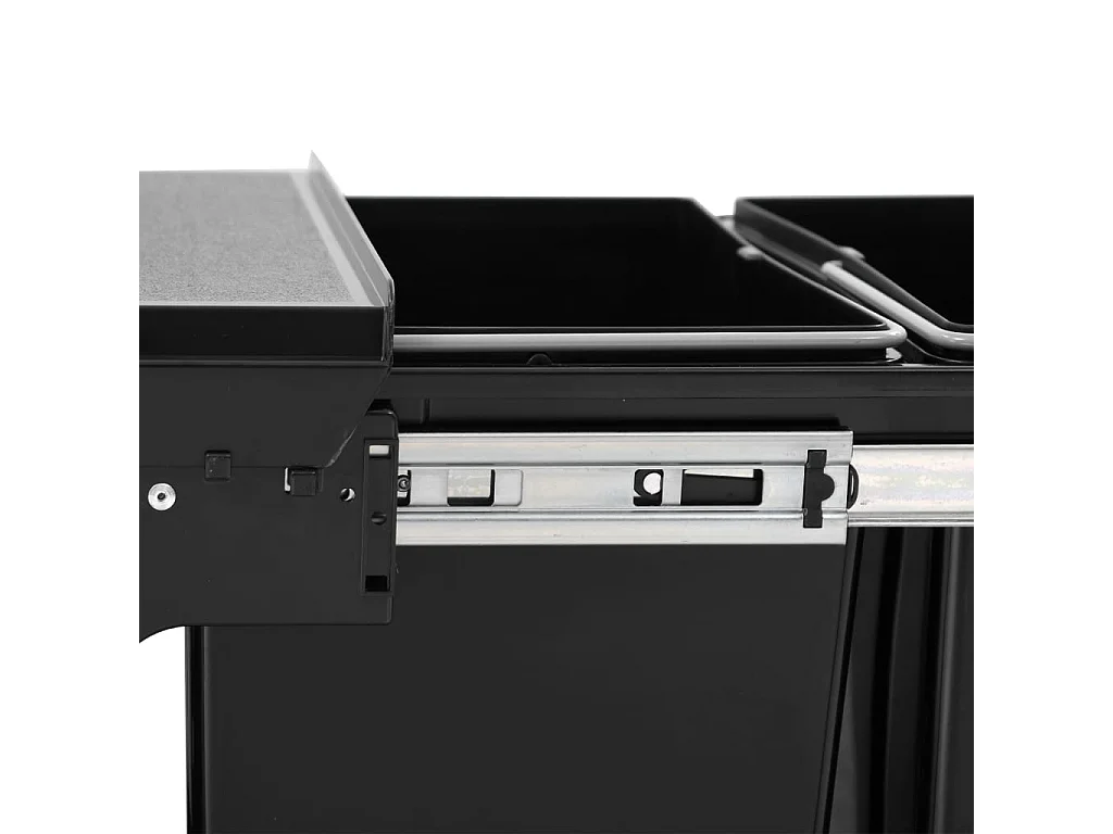 Papelera de cocina extraíble con cierre suave 48 litros negro 02_0006109