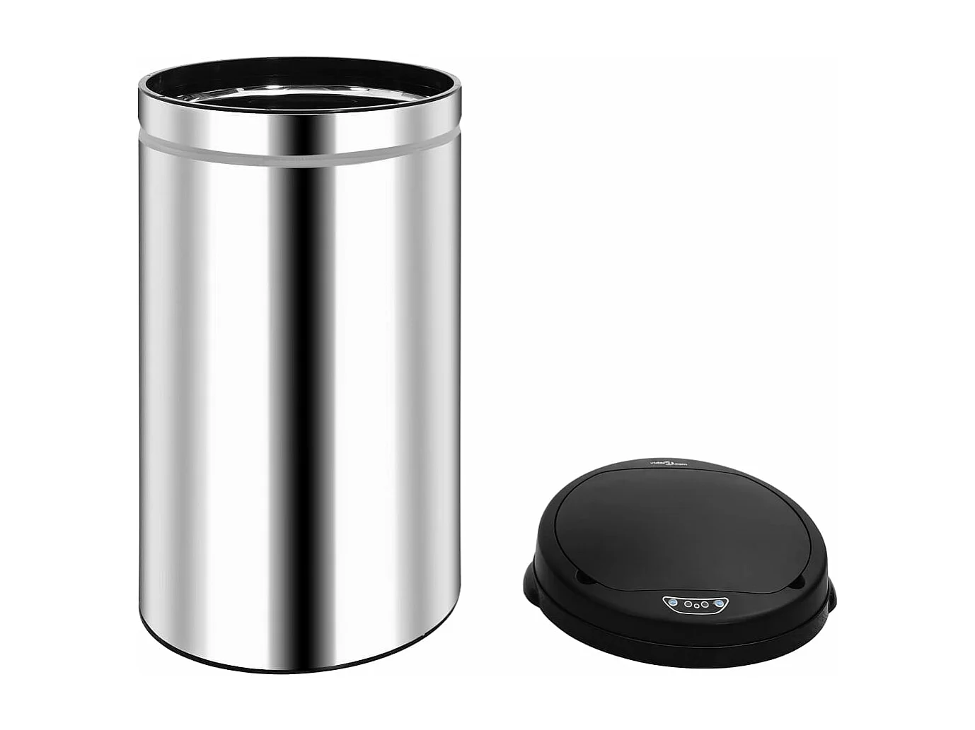 Papelera con sensor automático 50 litros acero inoxidable 02_0006066