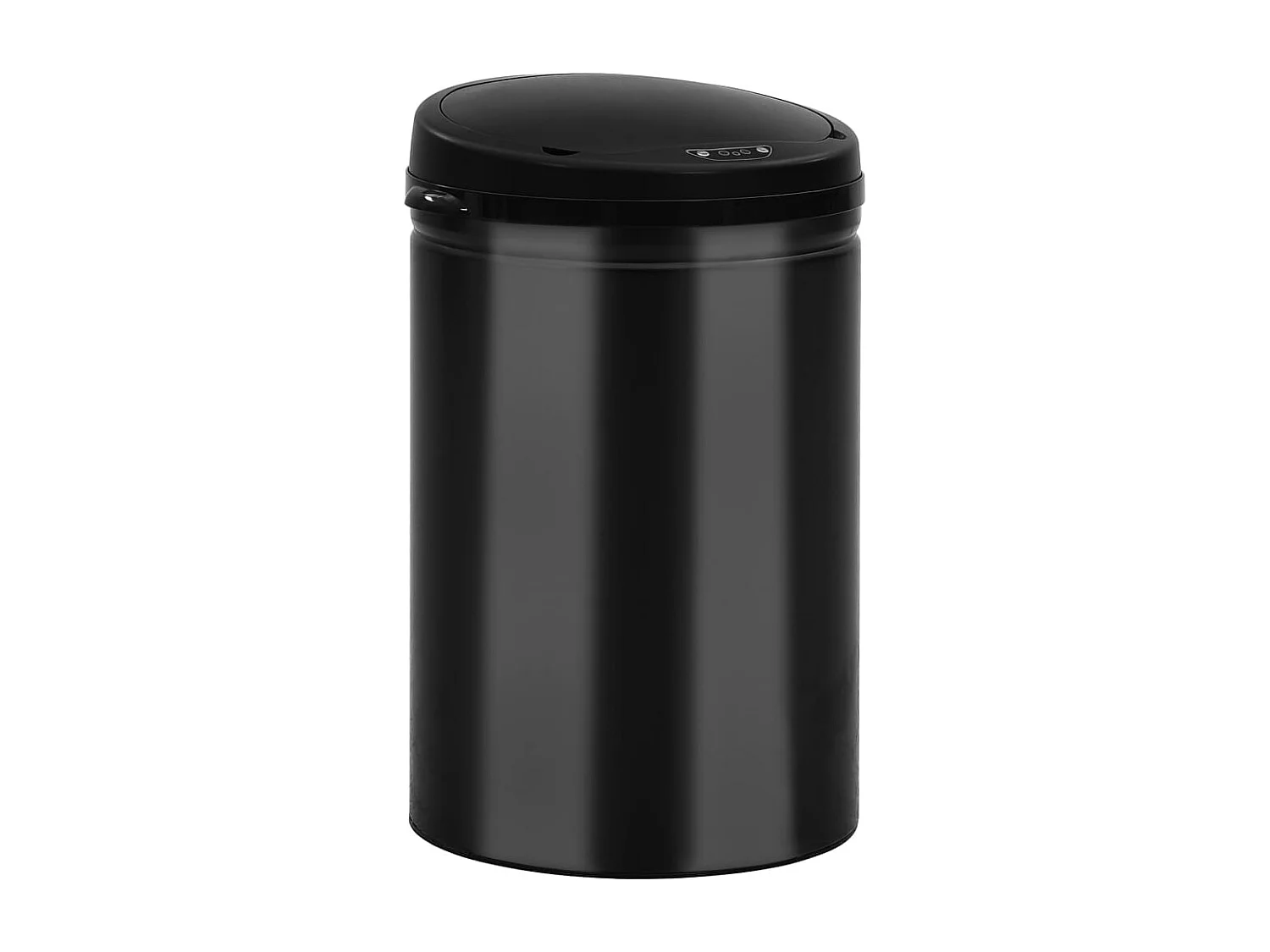 Lixeira com sensor automático 30 litros aço carbono preto 02_0006075