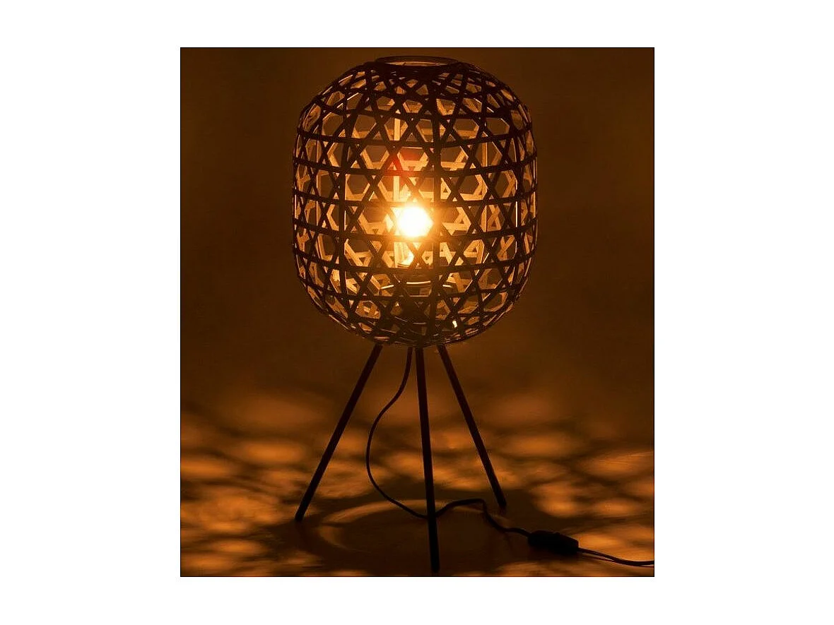 Lampe à Poser sur Trépied "Briot" 59cm Noir