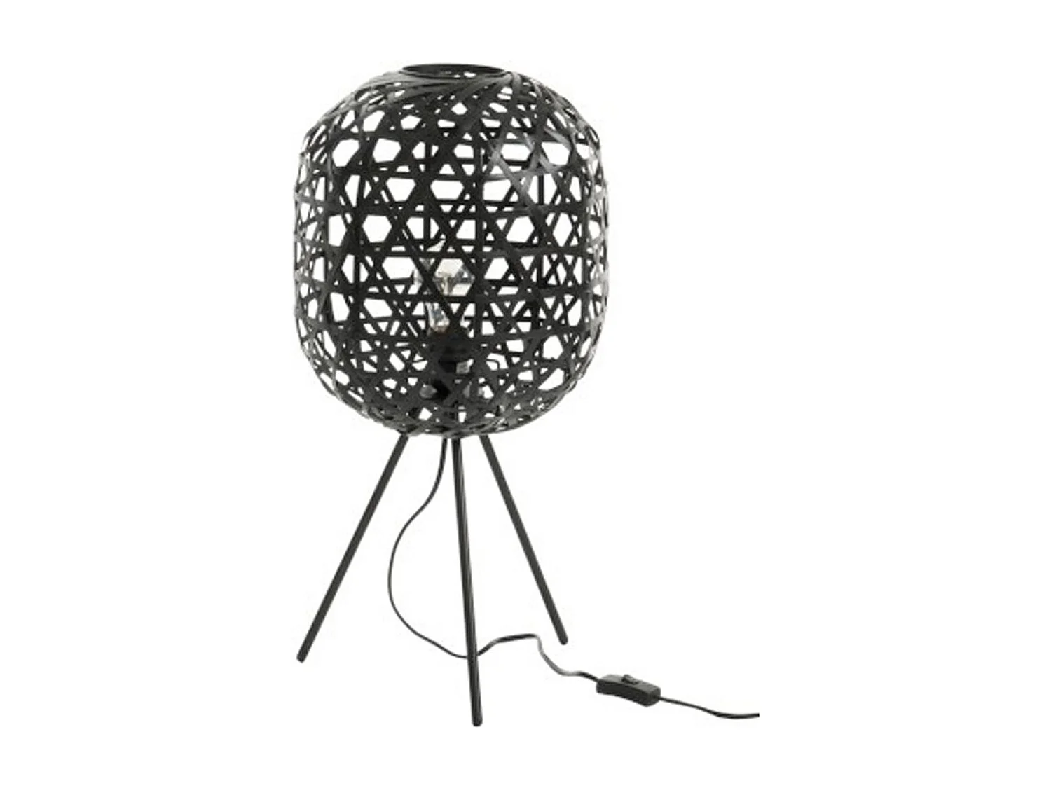 Lampe à Poser sur Trépied "Briot" 59cm Noir