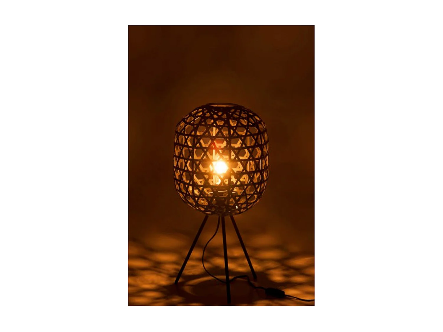 Lampe à Poser sur Trépied "Briot" 59cm Noir