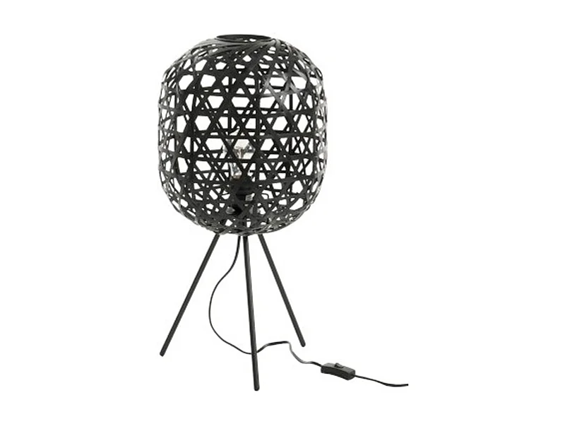 Lampe à Poser sur Trépied "Briot" 59cm Noir