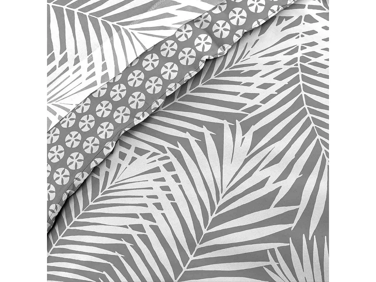 Housse de Couette "Botania" 140x200cm Gris