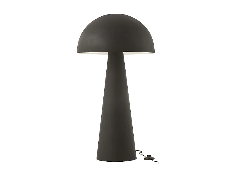 Lampadaire Design "Champignon" 95cm Noir Mat