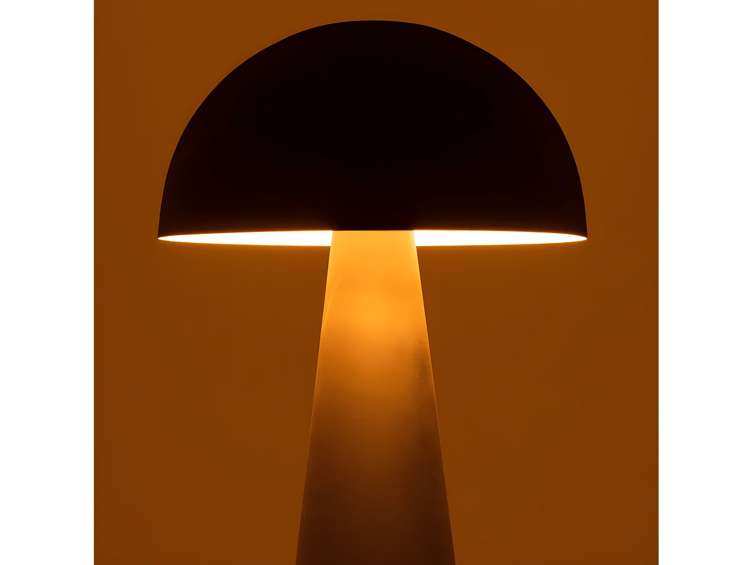 Lampadaire Design "Champignon" 95cm Noir Mat