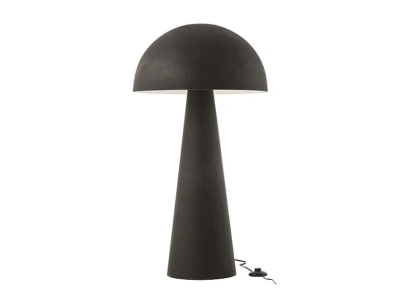 Lampadaire Design "Champignon" 95cm Noir Mat