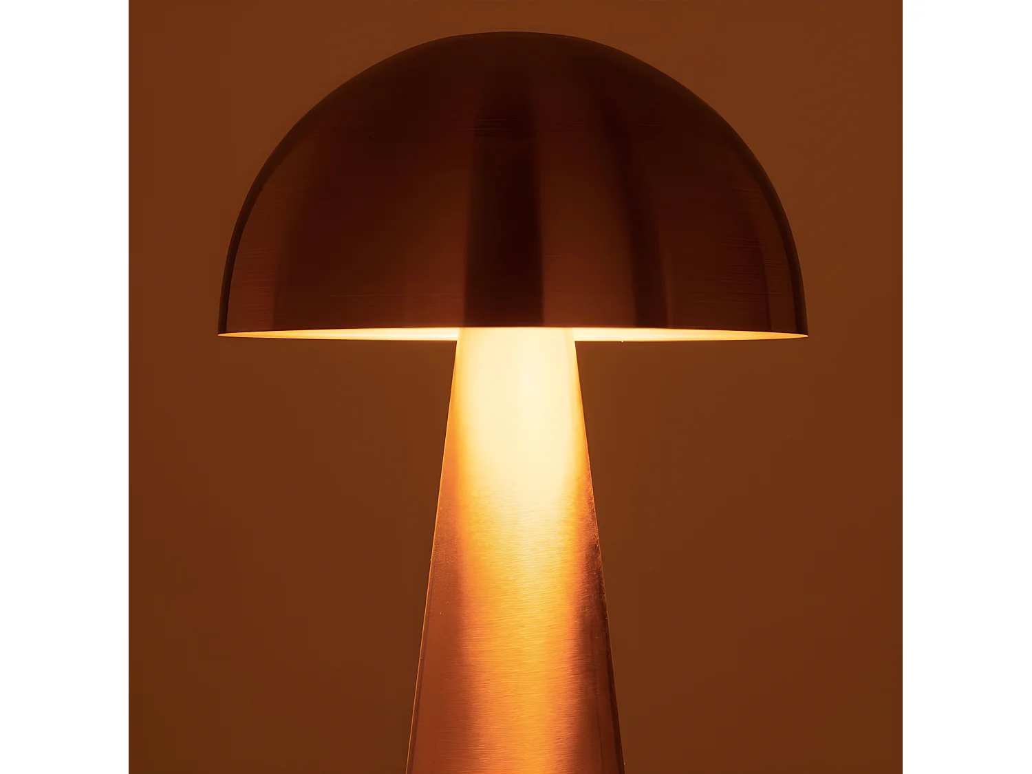 Lampadaire Design "Champignon" 95cm Or Mat