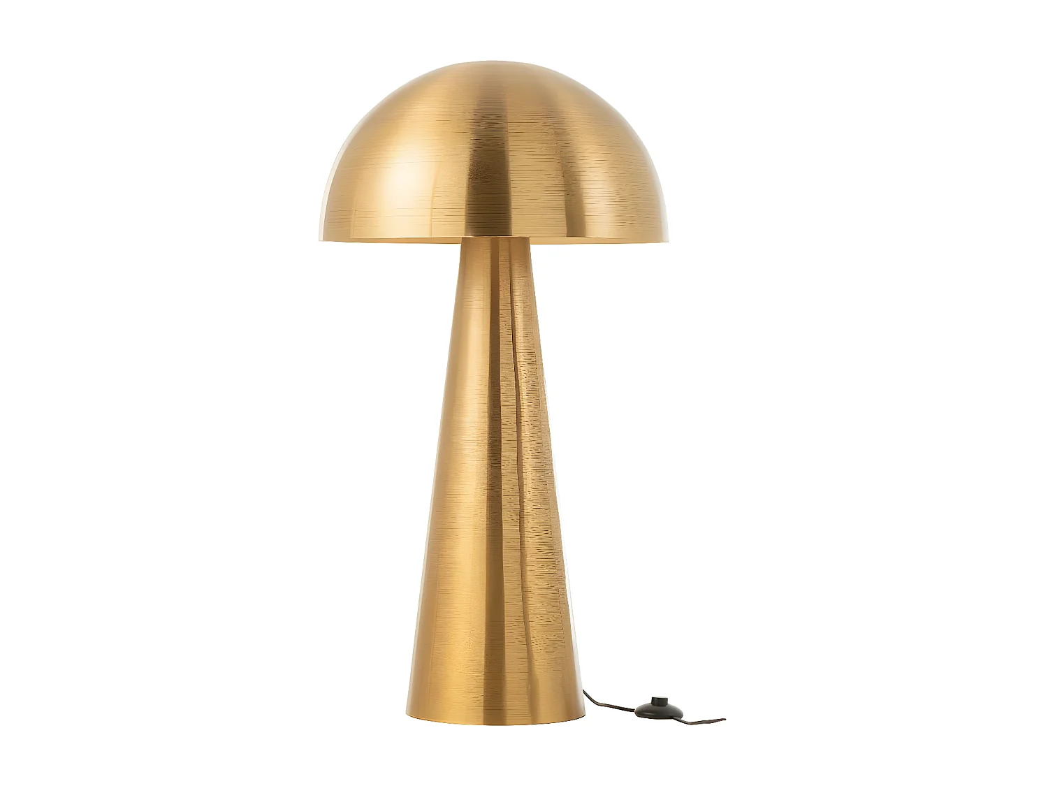 Lampadaire Design "Champignon" 95cm Or Mat