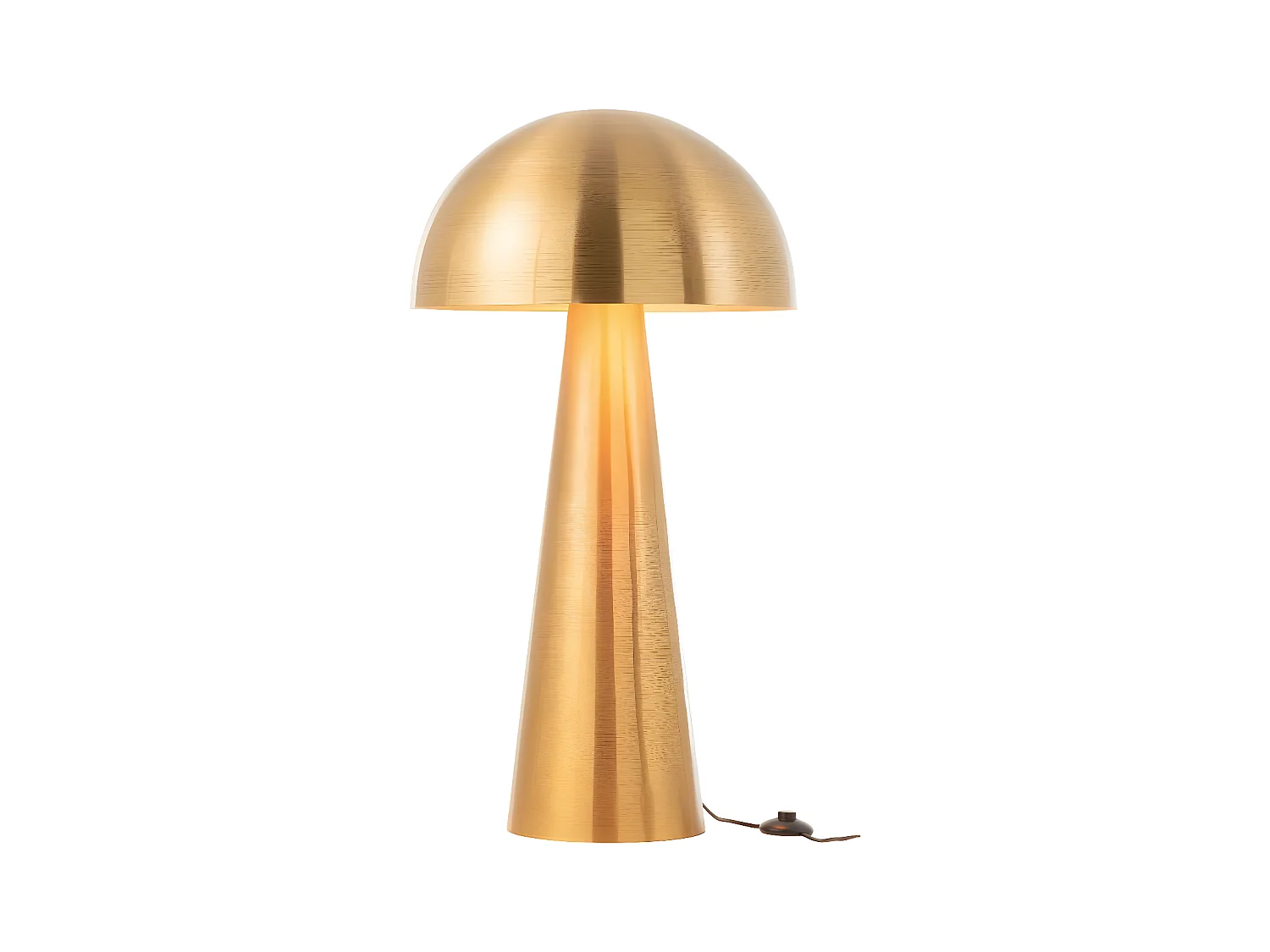 Lampadaire Design "Champignon" 95cm Or Mat
