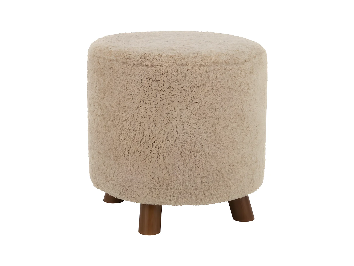 Pouf Design "Mouton" 40cm Beige