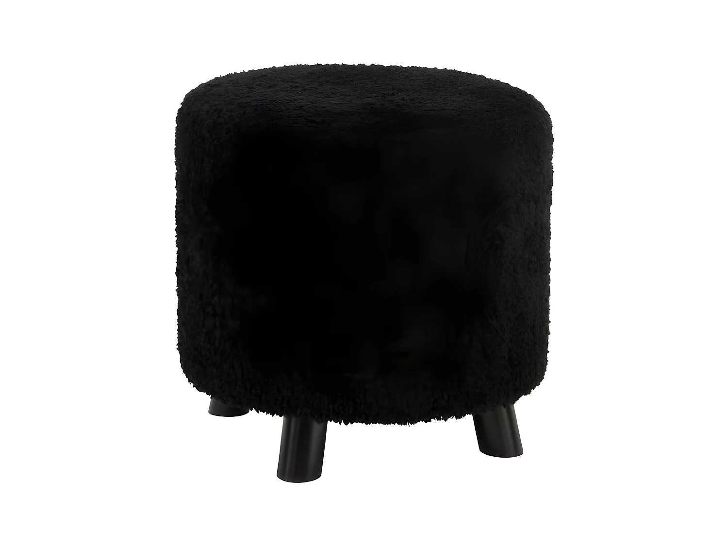 Pouf Design "Mouton" 40cm Noir
