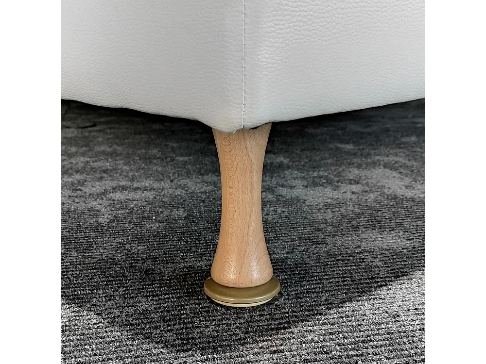 BELLECOUR LITERIE | Pied de lit diabolo en bois verni Hauteur 20 cm (vendu à l'unité)