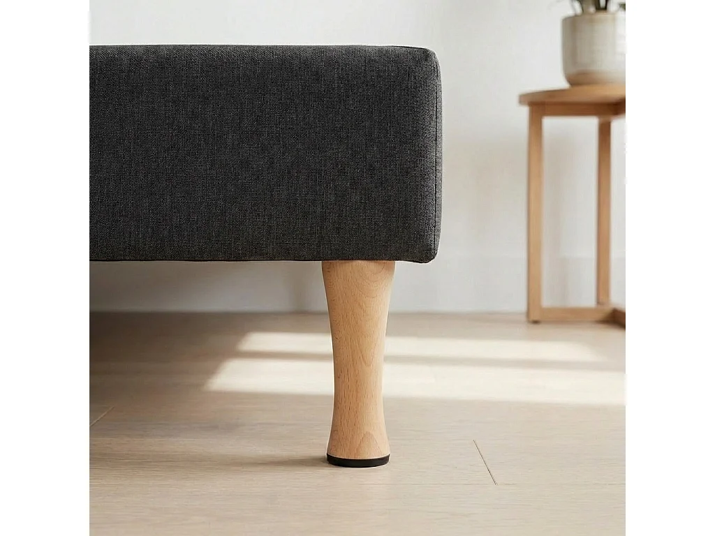 BELLECOUR LITERIE | Pied de lit diabolo en bois verni Hauteur 17 cm (vendu à l'unité)