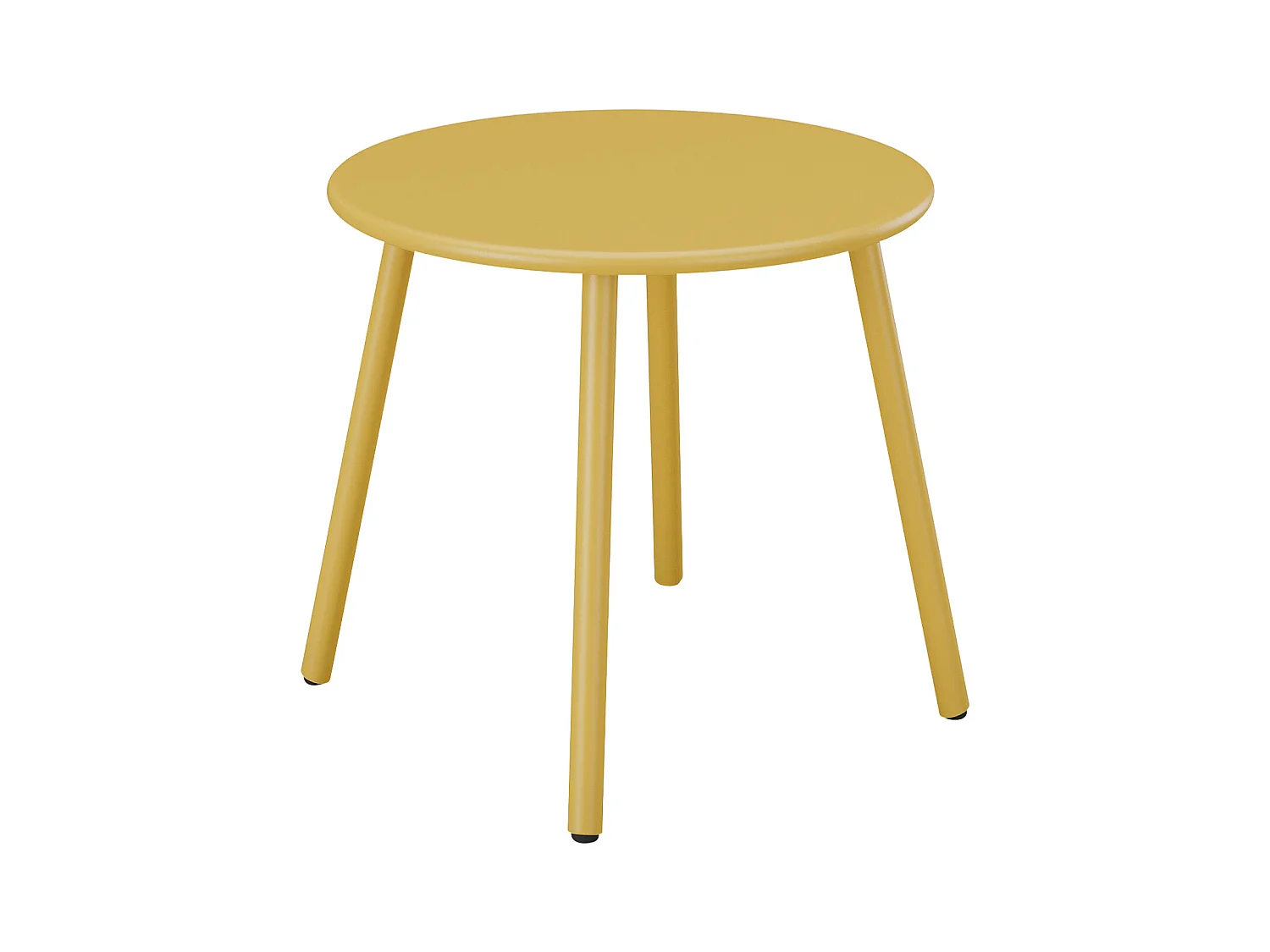 Bijzettuintafel van metaal - Mosterdgeel - MIRMANDE van MYLIA