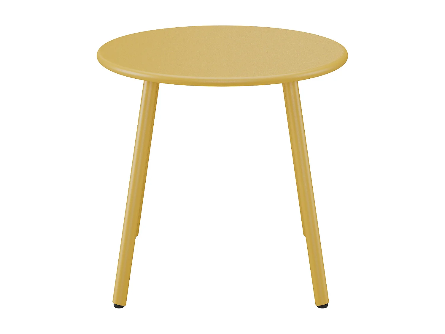 Mesa auxiliar de jardín de metal - Amarillo mostaza - MIRMANDE de MYLIA