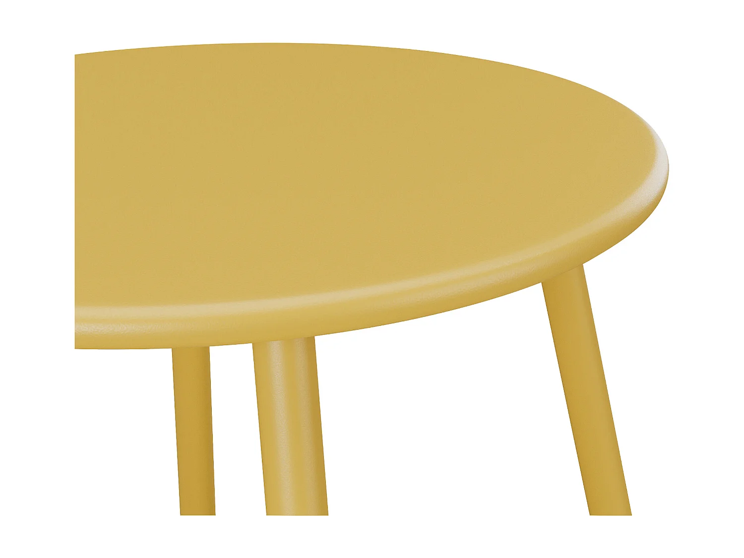 Mesa auxiliar de jardín de metal - Amarillo mostaza - MIRMANDE de MYLIA