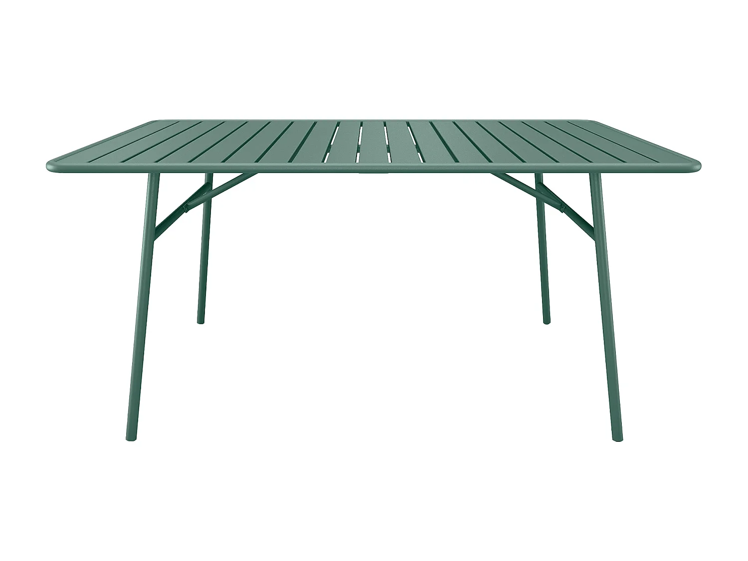 Table de jardin L.200 cm en métal - Vert amande - MIRMANDE de MYLIA
