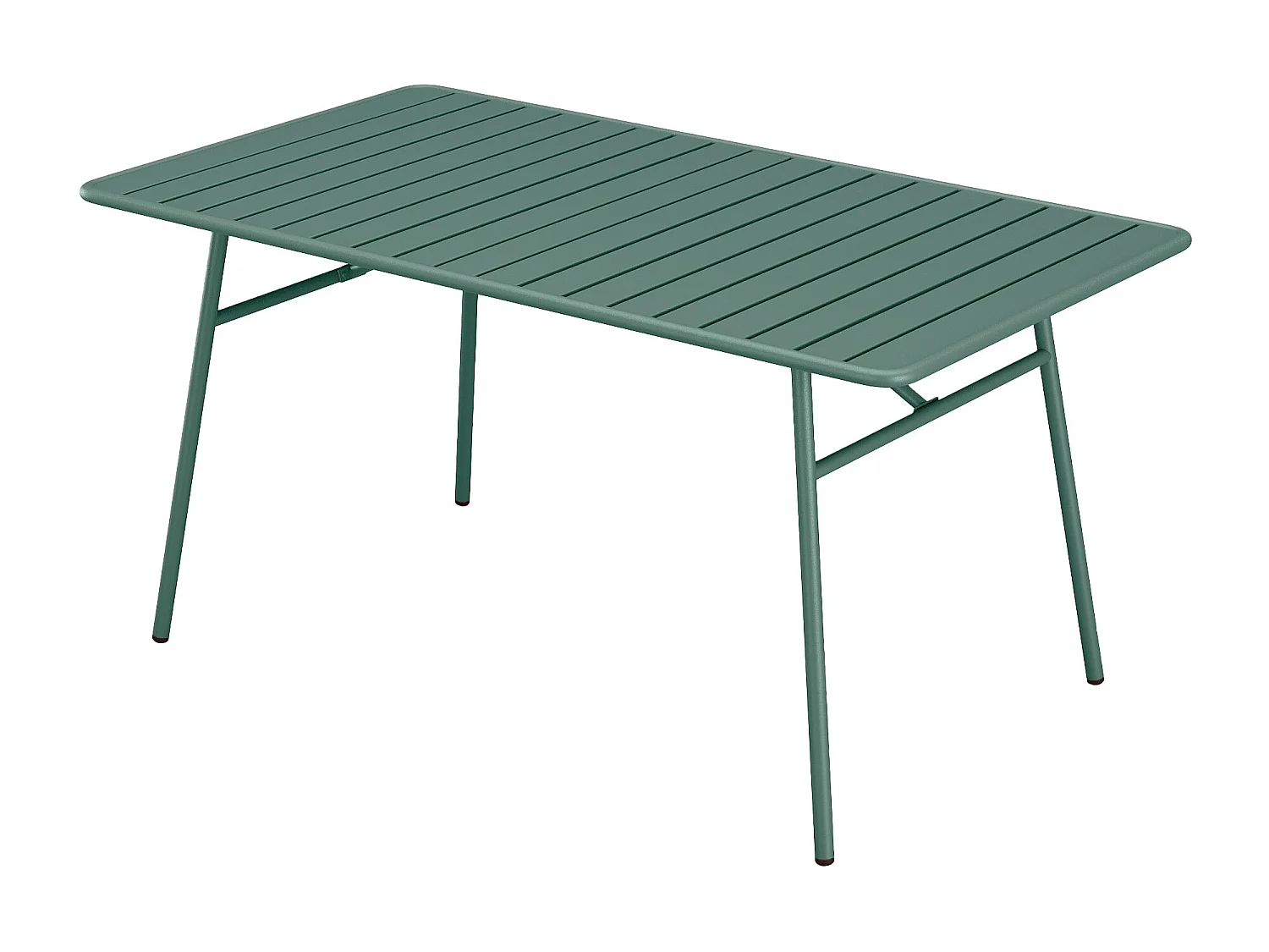 Table de jardin L.200 cm en métal - Vert amande - MIRMANDE de MYLIA