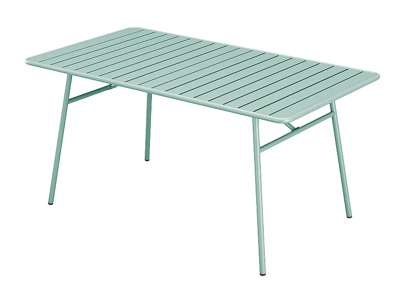 Table de jardin L.200 cm en métal - Vert amande - MIRMANDE de MYLIA