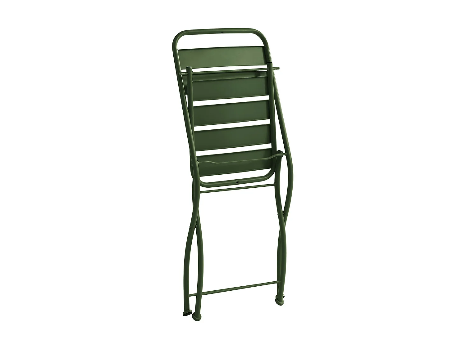 Lot de 2 chaises de jardin pliantes en métal - Kaki - MIRMANDE de MYLIA
