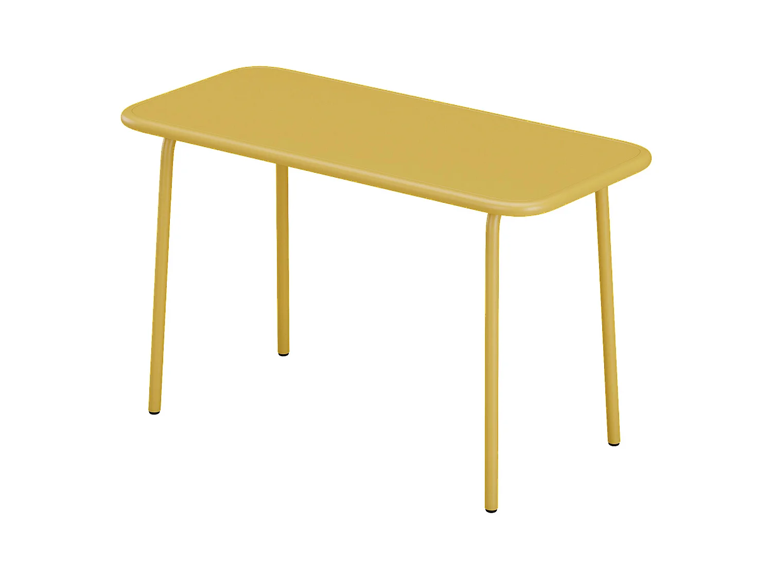 Tavolo da giardino per bambini L.80 cm Metallo Giallo senape - POPAYAN di MYLIA