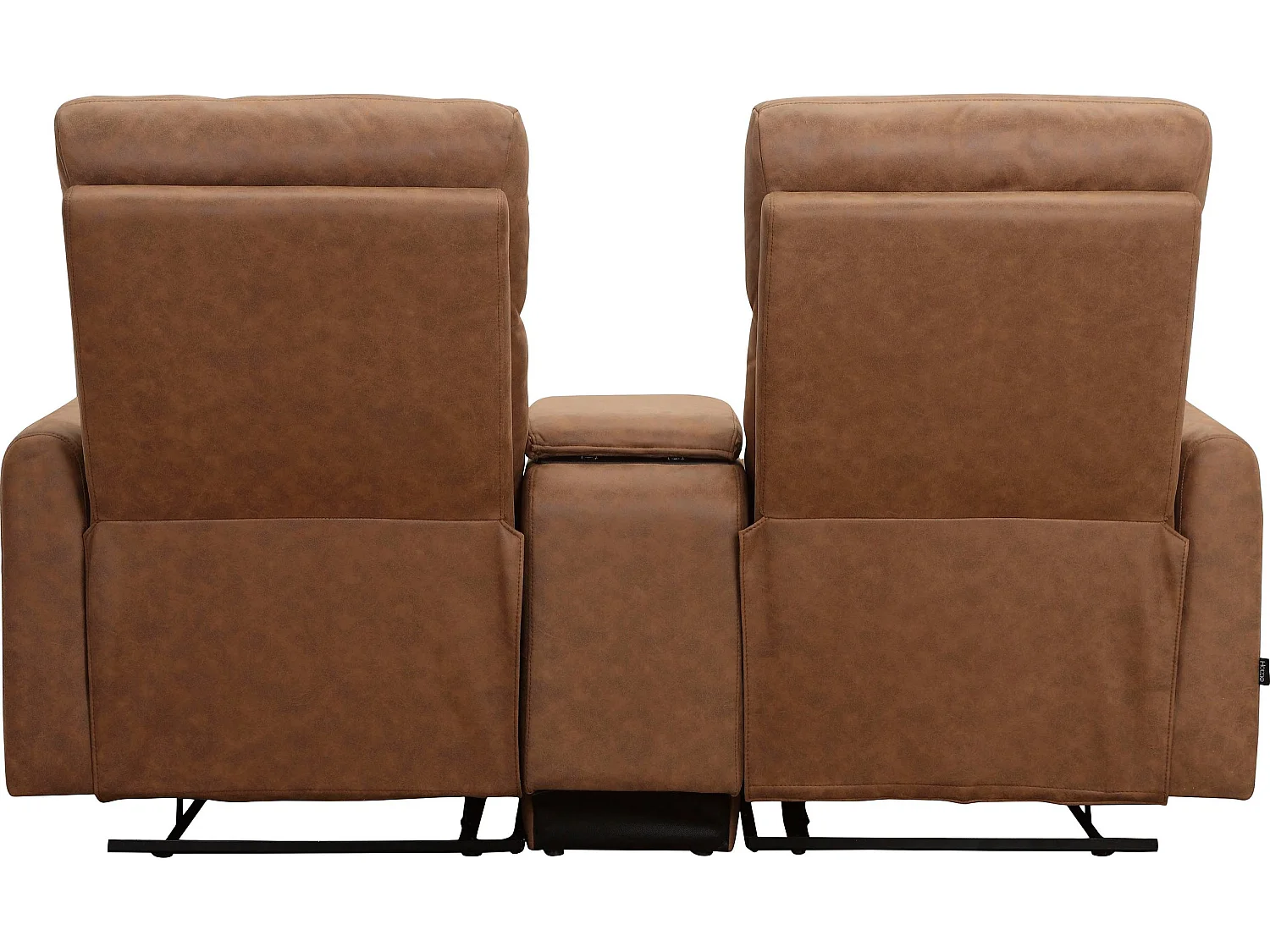 Daoulas Sillón Reclinable Doble Marrón Vaquero