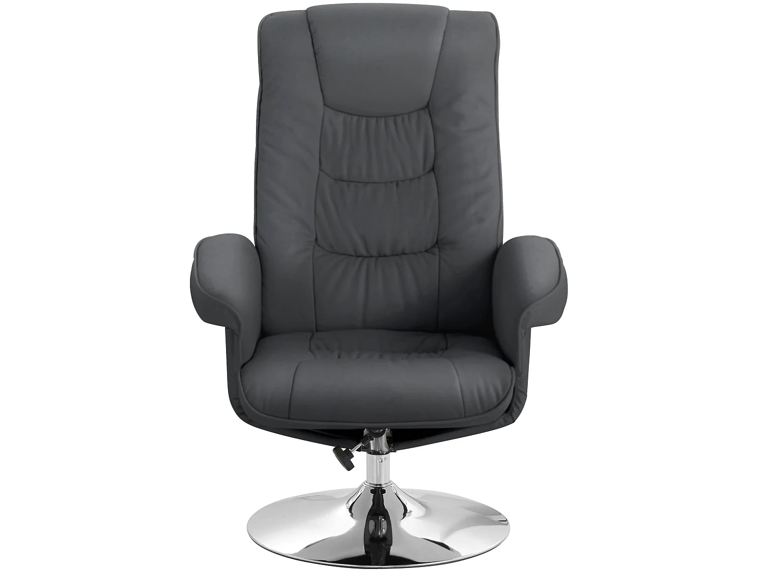 Springfield poltrona reclinabile + sgabello nero