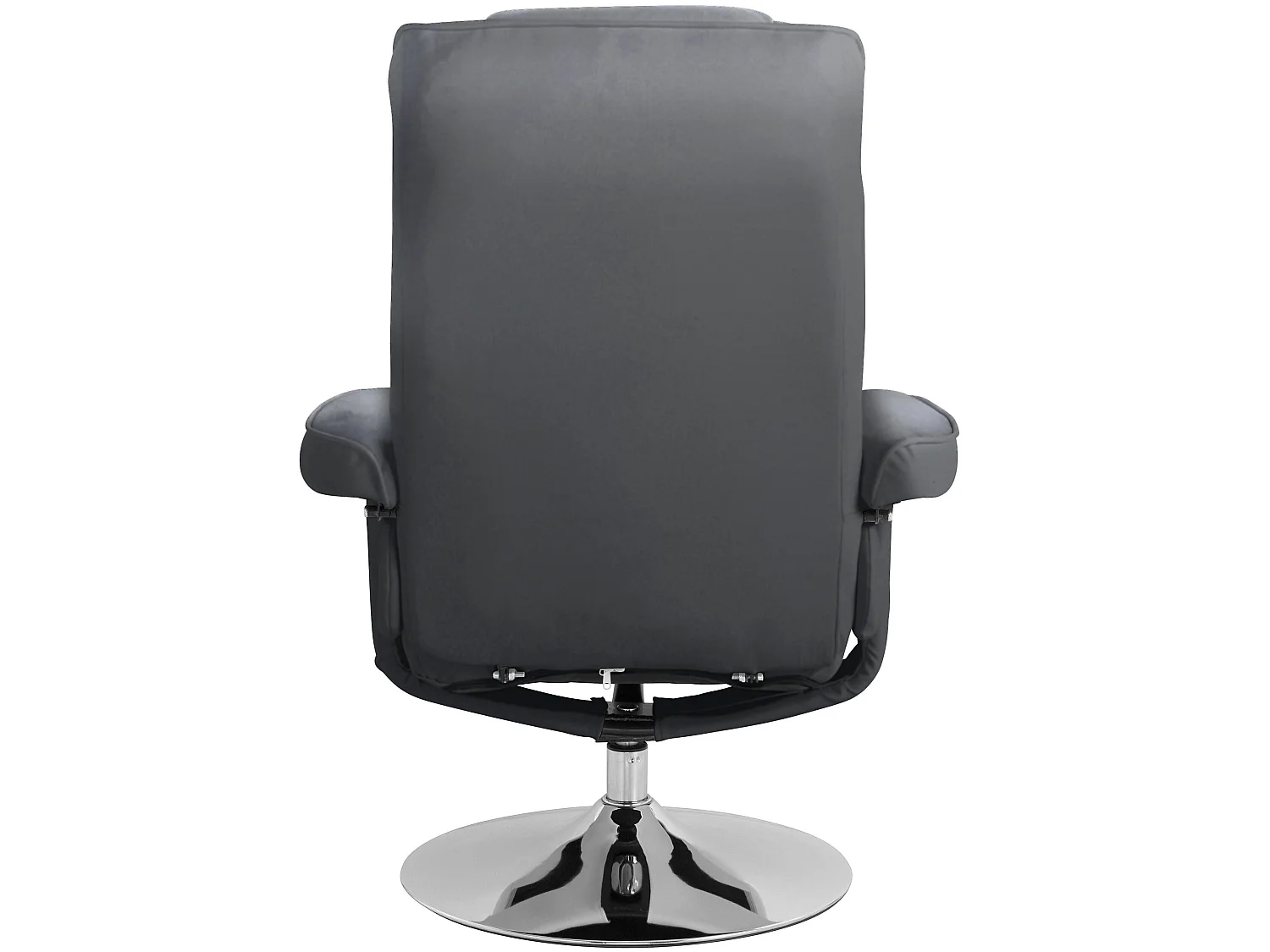 Springfield|Fauteuil de relaxation + tabouret noir