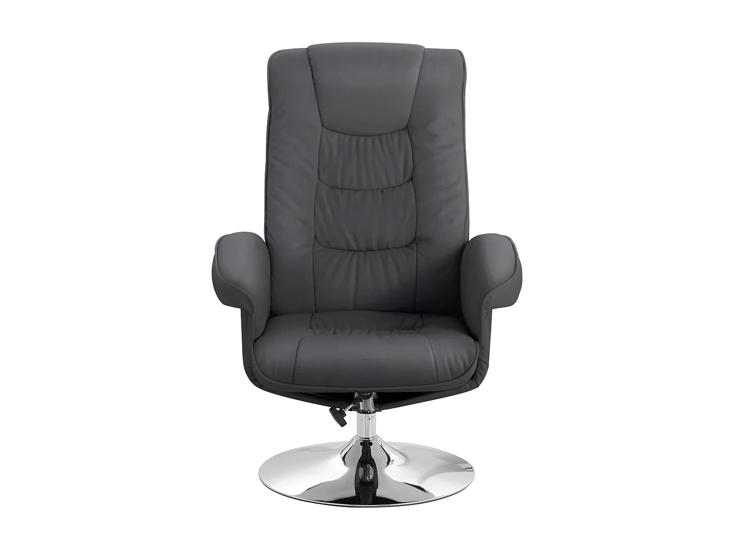 Springfield|Fauteuil de relaxation + tabouret noir