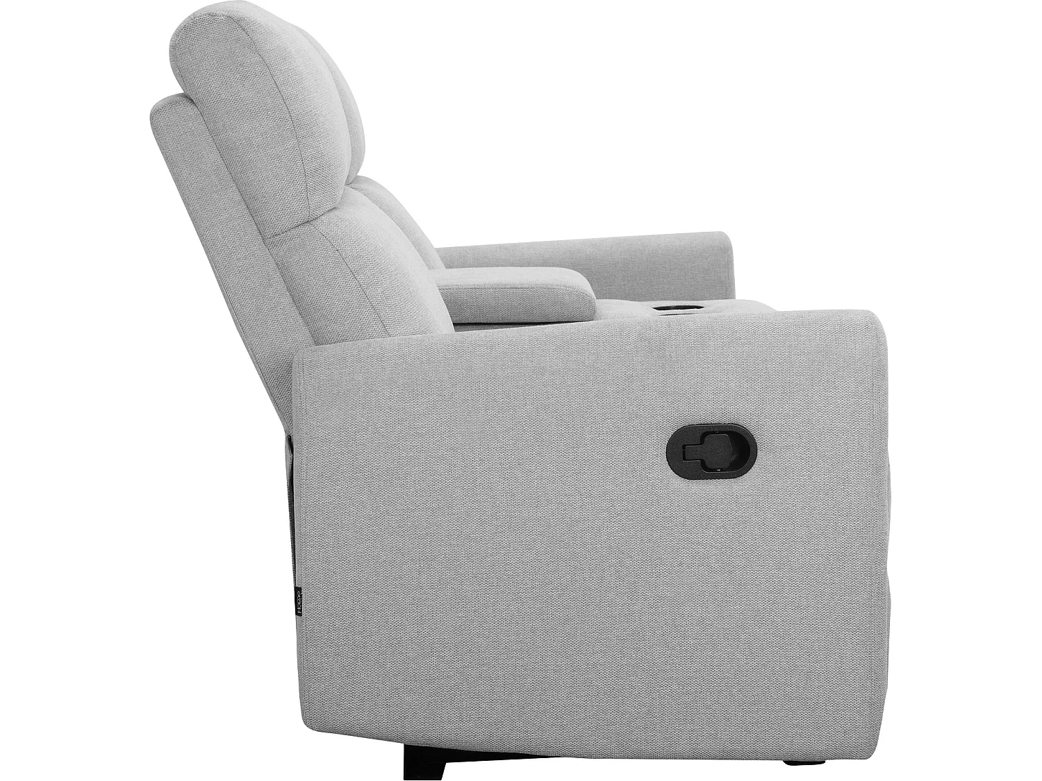 Dacoulas|Fauteuil de relaxation double en tissu gris clair