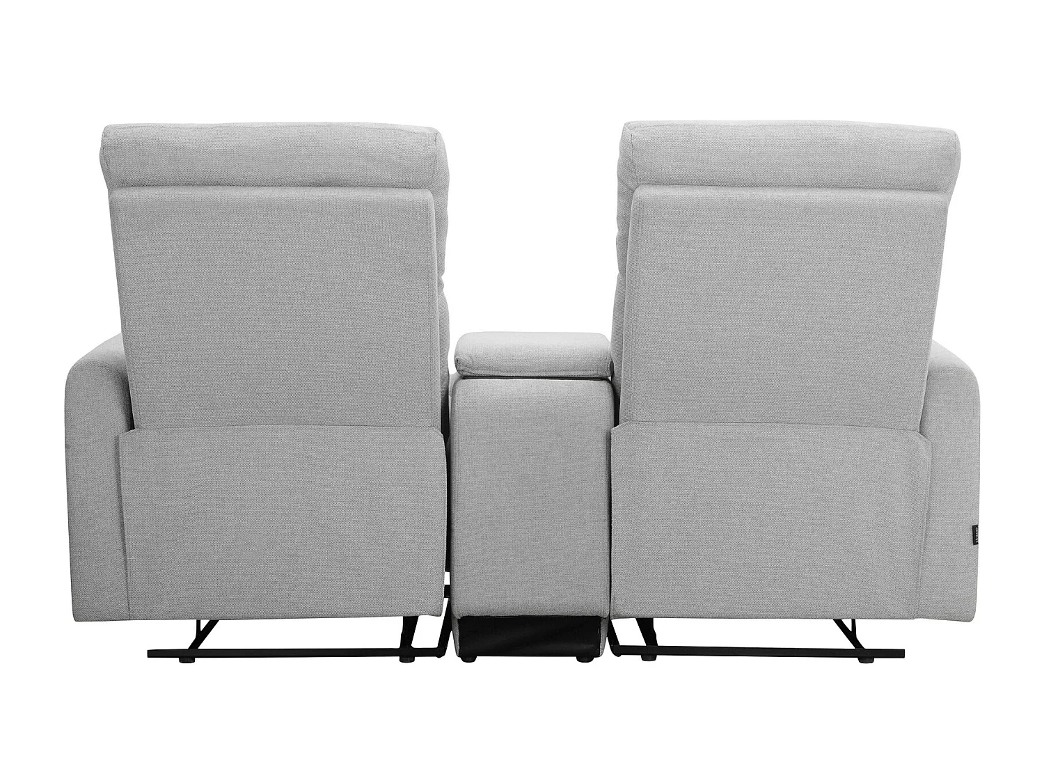 Dacoulas|Fauteuil de relaxation double en tissu gris clair