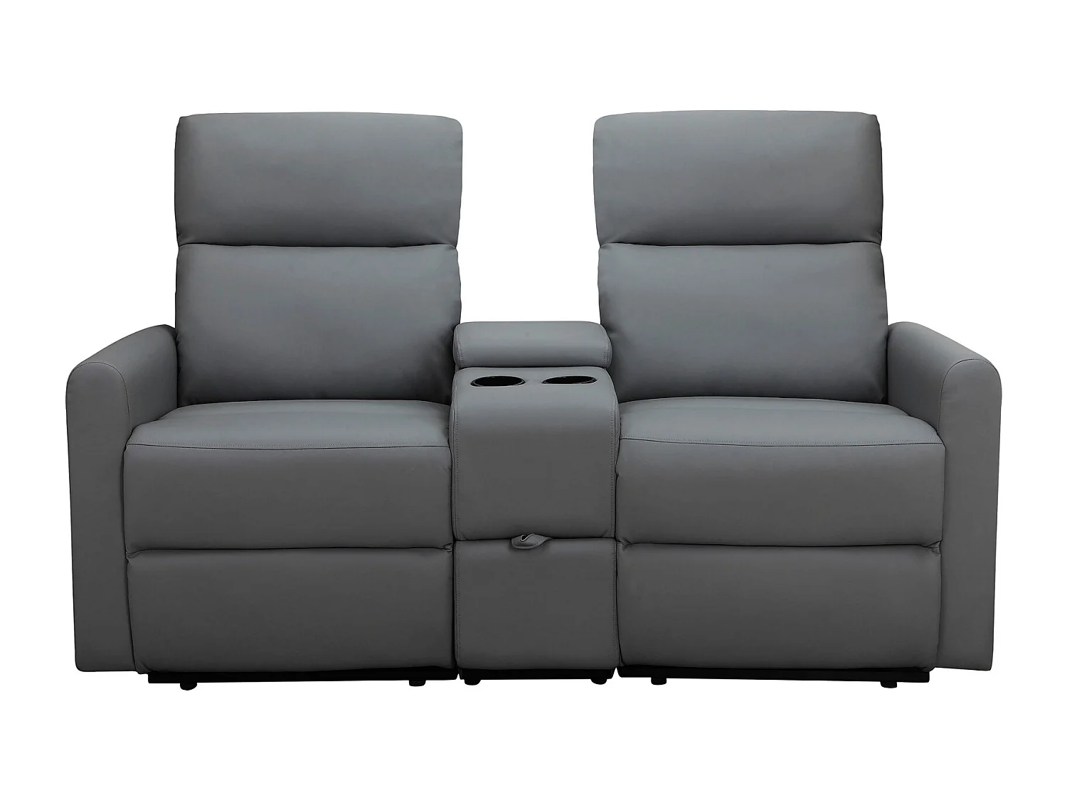 Dacoulas|Fauteuil de relaxation double en PU anthracite