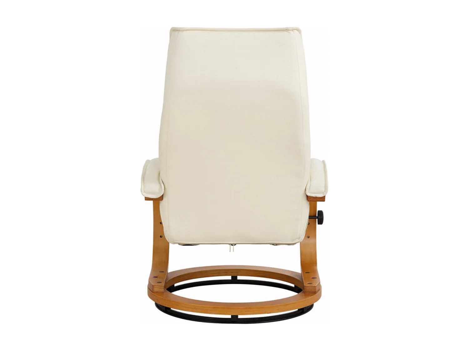 Paris|Fauteuil de relaxation + tabouret Crème