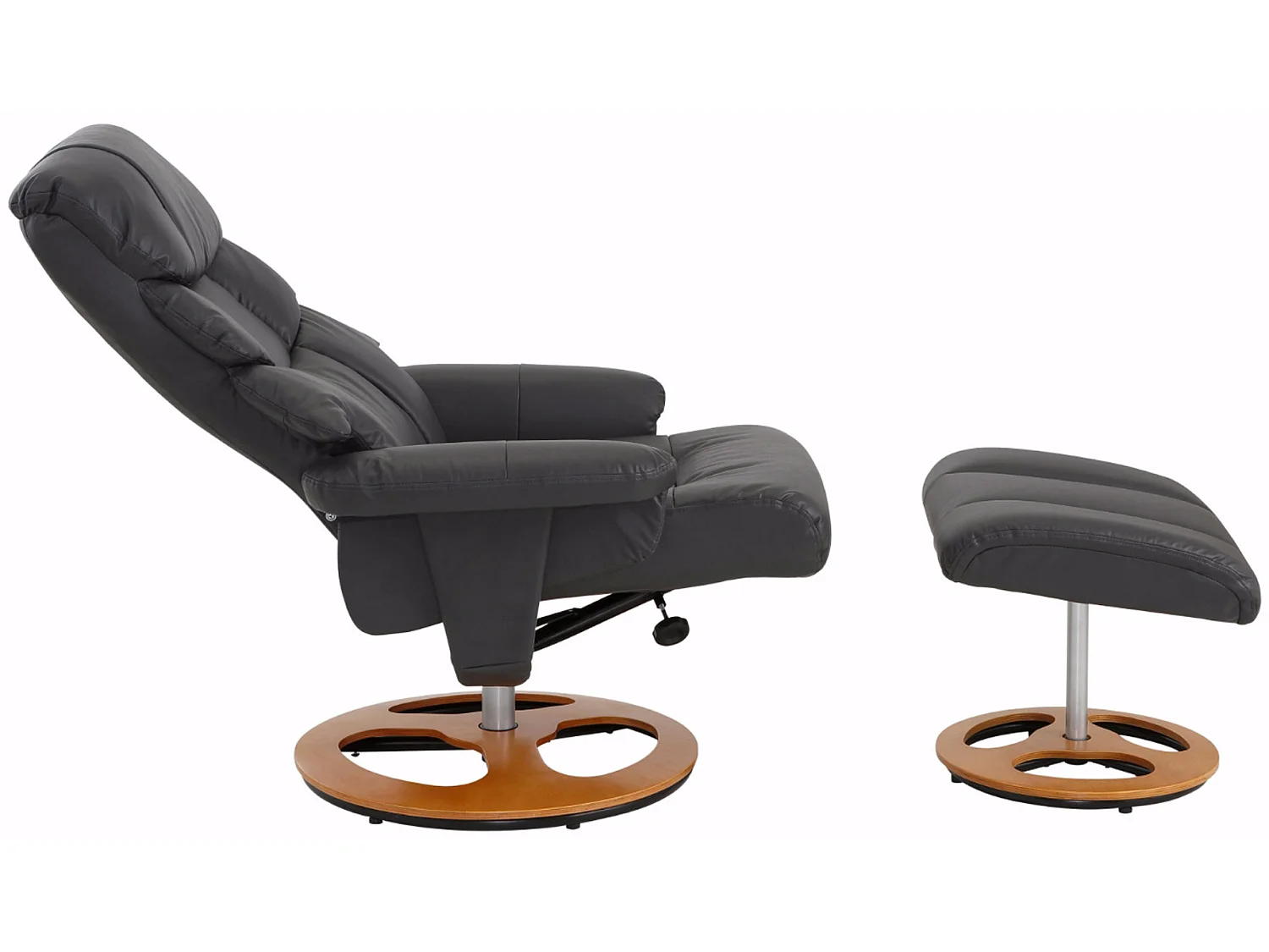 Toulon Relaxfauteuil + Kruk Eiken