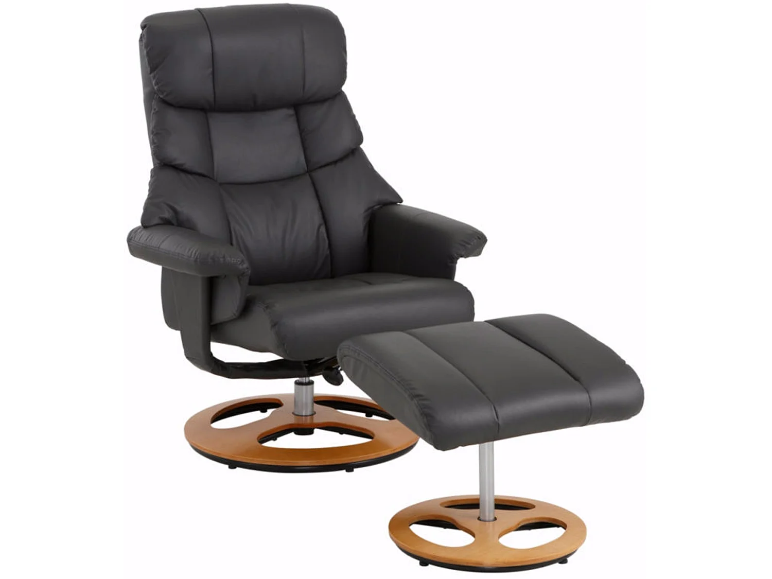 Toulon Relaxfauteuil + Kruk Eiken