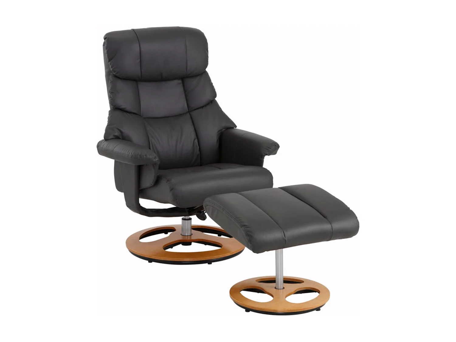 Toulon Relaxfauteuil + Kruk Eiken