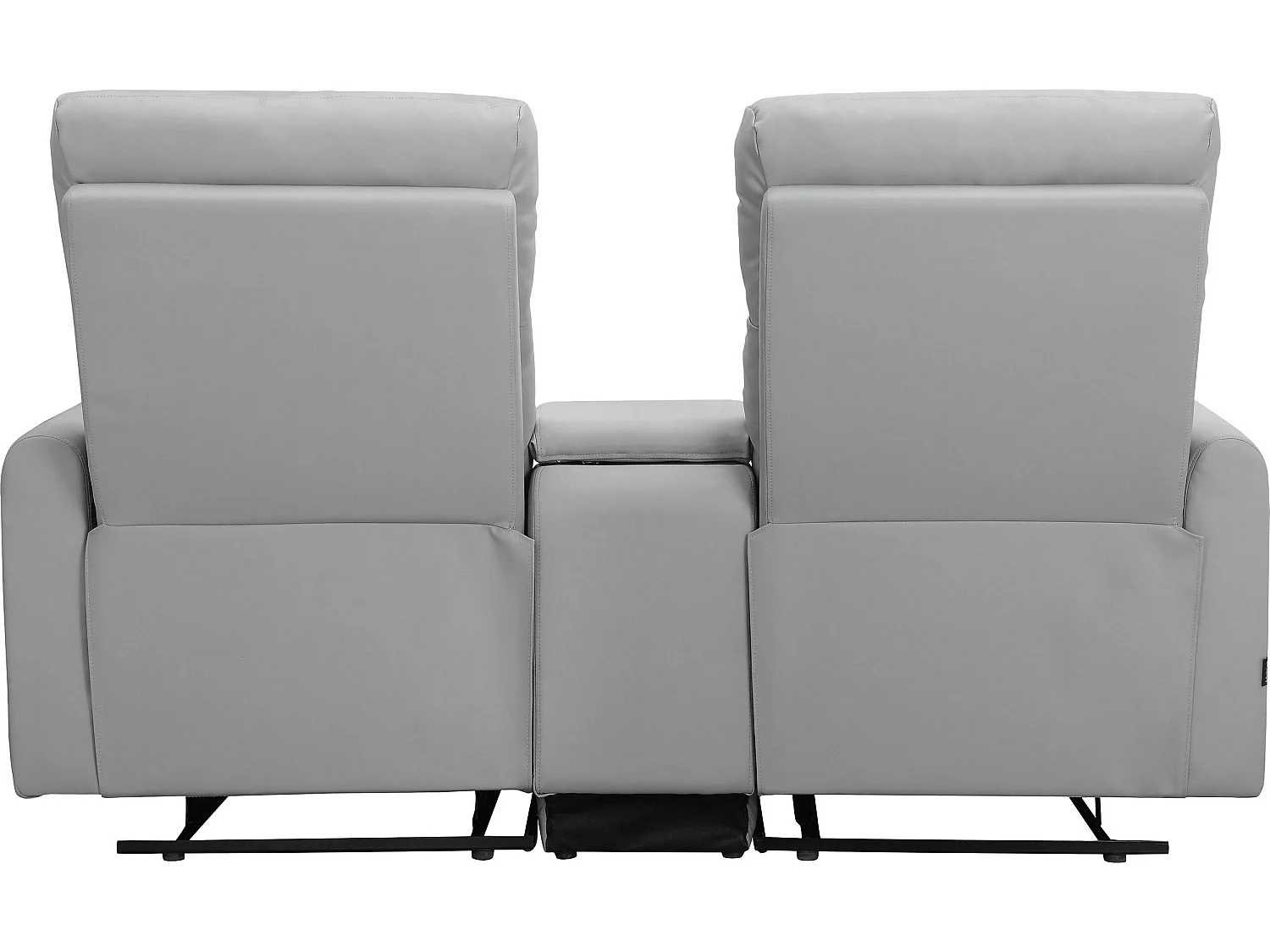 Dacoulas|Fauteuil relax double gris clair